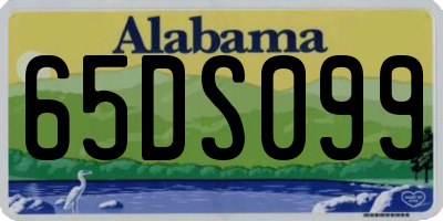 AL license plate 65DS099