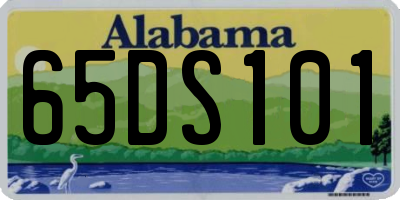 AL license plate 65DS101