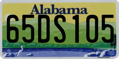 AL license plate 65DS105