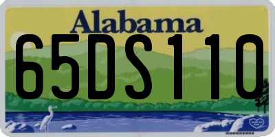 AL license plate 65DS110