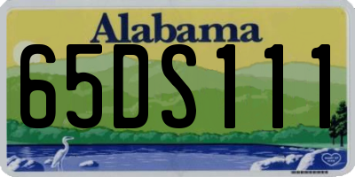 AL license plate 65DS111
