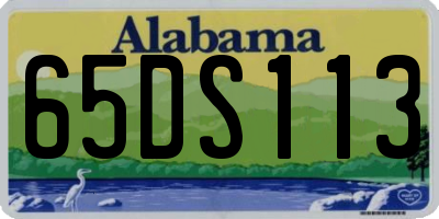 AL license plate 65DS113