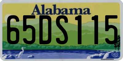 AL license plate 65DS115