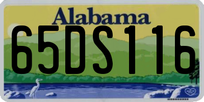 AL license plate 65DS116