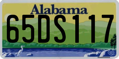 AL license plate 65DS117