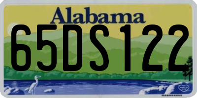 AL license plate 65DS122