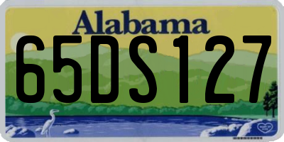 AL license plate 65DS127