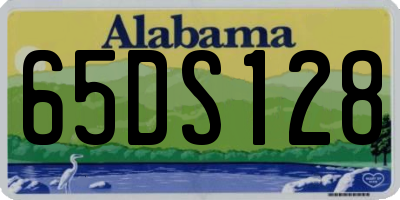 AL license plate 65DS128