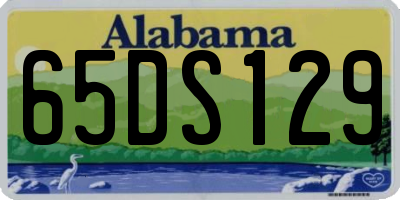 AL license plate 65DS129