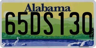 AL license plate 65DS130