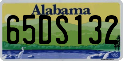 AL license plate 65DS132