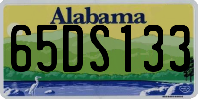 AL license plate 65DS133