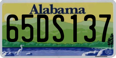 AL license plate 65DS137