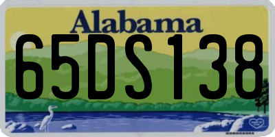 AL license plate 65DS138