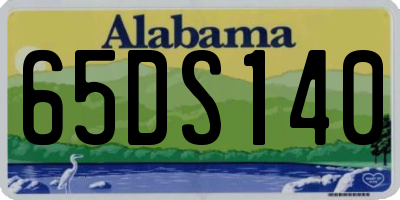 AL license plate 65DS140
