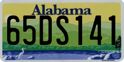 AL license plate 65DS141