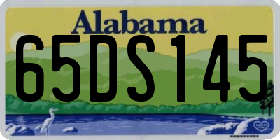 AL license plate 65DS145