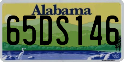 AL license plate 65DS146