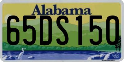 AL license plate 65DS150
