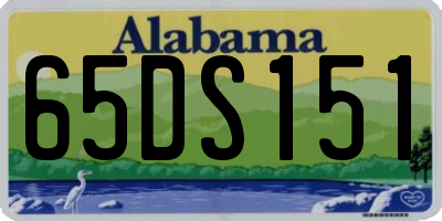 AL license plate 65DS151