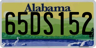 AL license plate 65DS152