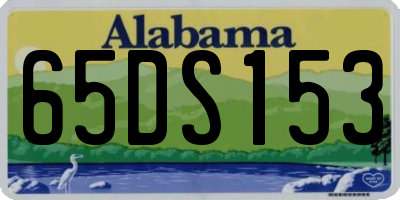 AL license plate 65DS153