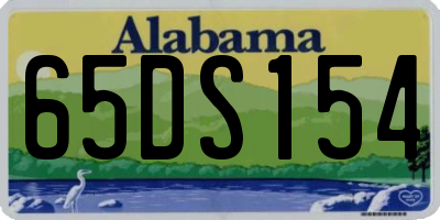 AL license plate 65DS154