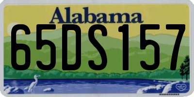 AL license plate 65DS157