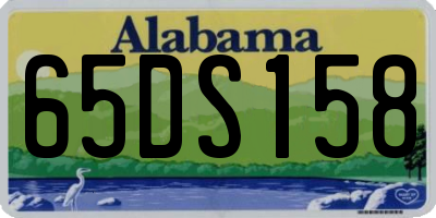 AL license plate 65DS158