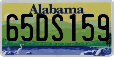 AL license plate 65DS159