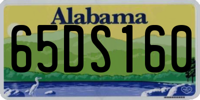 AL license plate 65DS160