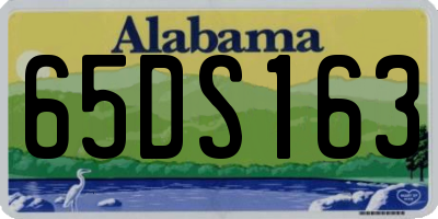 AL license plate 65DS163