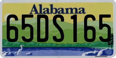 AL license plate 65DS165
