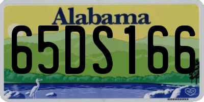 AL license plate 65DS166