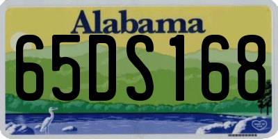 AL license plate 65DS168