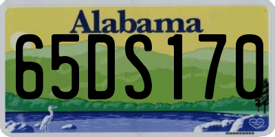 AL license plate 65DS170