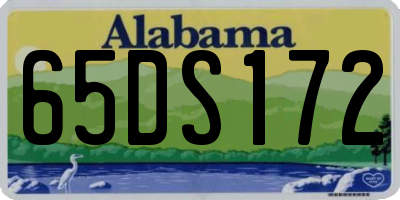 AL license plate 65DS172