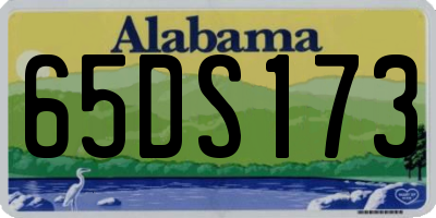 AL license plate 65DS173