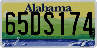 AL license plate 65DS174