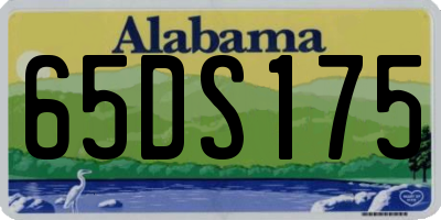 AL license plate 65DS175