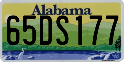AL license plate 65DS177