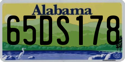 AL license plate 65DS178