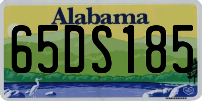AL license plate 65DS185
