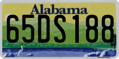 AL license plate 65DS188