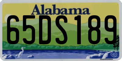AL license plate 65DS189