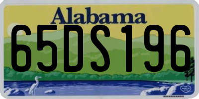 AL license plate 65DS196