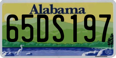 AL license plate 65DS197