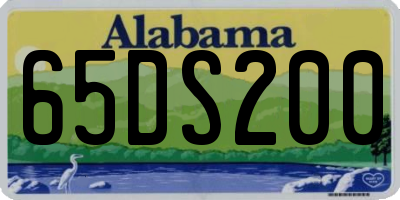 AL license plate 65DS200