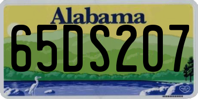 AL license plate 65DS207