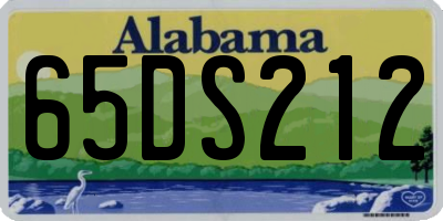 AL license plate 65DS212